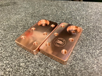 Copper 5 Lug Battery Terminals SLIM