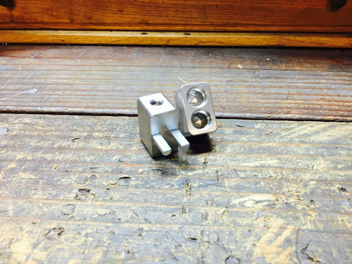 Aluminum Dual 4ga to dual 8ga Stub Speaker Inputs